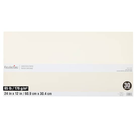 9 Packs: 30 ct. (270 total) 24" x 12" 65lb. Cardstock Paper by Recollections™